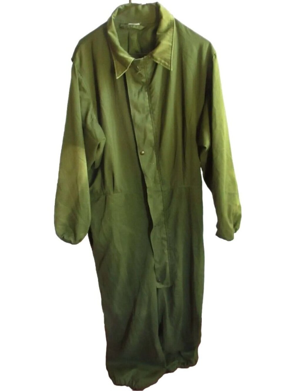 Vintage Coveralls Cold Weather 1973 Army MEDIUM Green Mechanics Lined GRYPDD